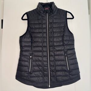 black quilted vest